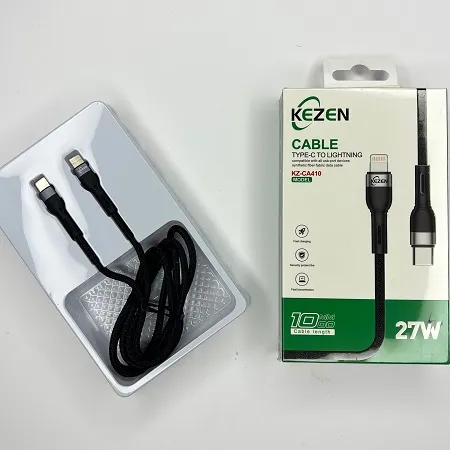کابل شارژ و دیتا Type-C به lightning کِزن KEZEN شارژ سریع 27 وات