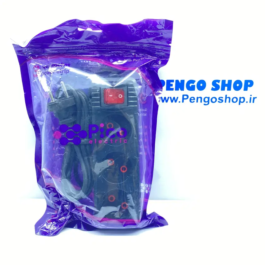 چند راهی برق سه خانه پیکو الکتریک با کابل ۱.۵ متری